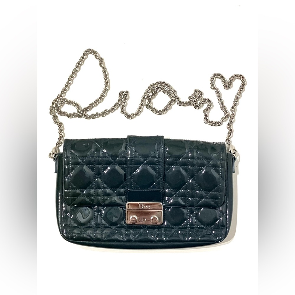 Dior Miss Dior Promenade Cannage Quilt Patent Leather Bag